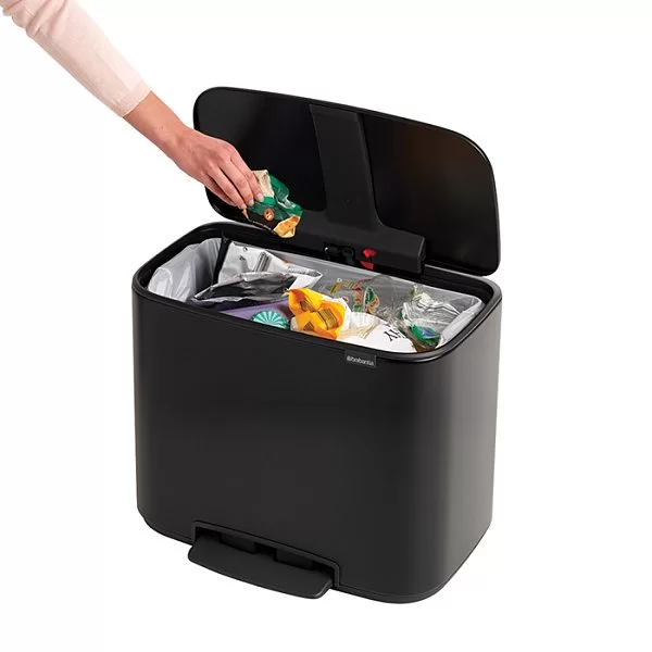 Мусорный бак c педалью Pedal Bin Bo, 36л, черный матовый, Brabantia, 121463 - изобр. 16