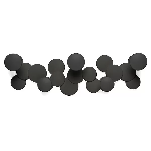 Вешалка настенная Bubble Hook 48,3х14,4х7,3 см, цвет черный, материал пластик, Umbra, Канада, 1010187-040 - изобр. 7