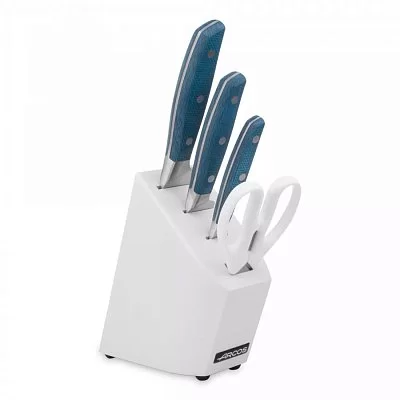 Набор из 4 кухонных ножей +ножницы Riviera Blanca в подставке из бука, нержавеющая сталь Nitrum, Arcos, Испания, 234524 - изобр. 45