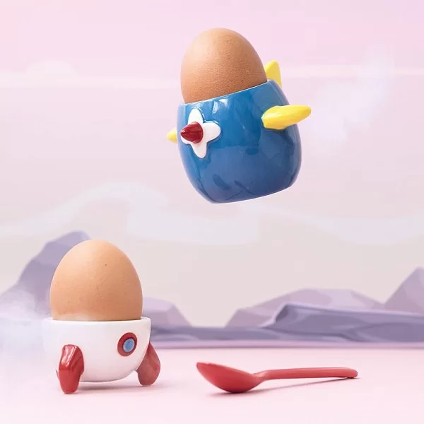 Подставка для яиц Rocket материал фарфор, цвет белый + красный, Kitchen Craft, Великобритания, KCEGGROCKET - изобр. 8