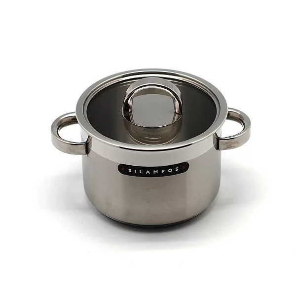 Кастрюля из нержавеющей стали глубокая &quot;Атлантико&quot; объем 2,2 л, диаметр 16 см, Silampos, Португалия, 632125V56616 - изобр. 7