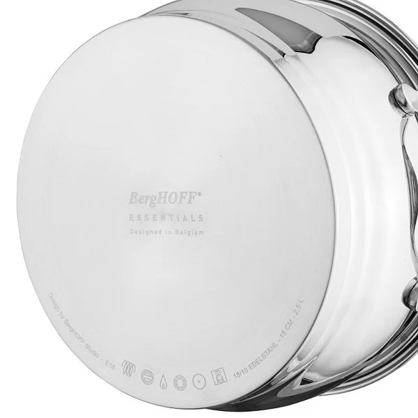 Ковш с крышкой Essentials Zeno, объем 1,8 л, цвет стальной, нержавеющая сталь, Berghoff, Бельгия, 1100170 - изобр. 10