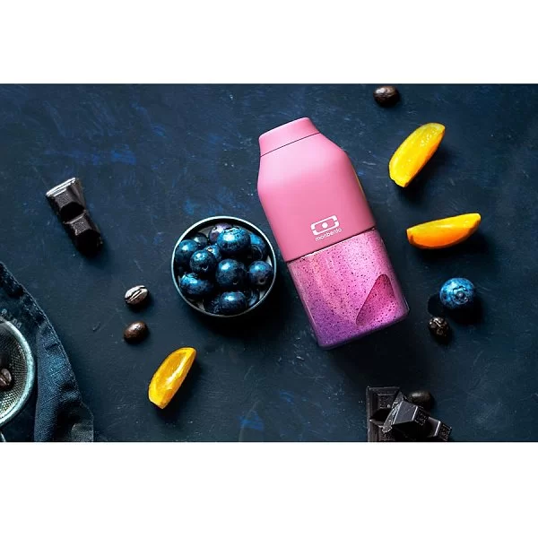 Бутылка MB Positive 330 мл, пластик Tritan + силикон, розовый, Monbento, Франция, 1011 01 126 - изобр. 8