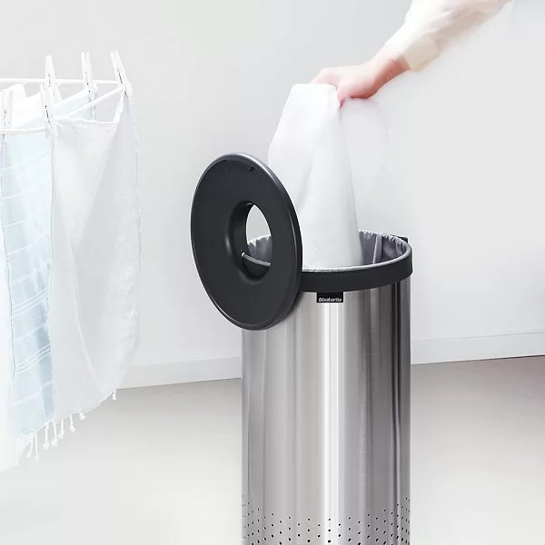 Бак для белья 35л, стальной матовый, Brabantia, 103469 - изобр. 11