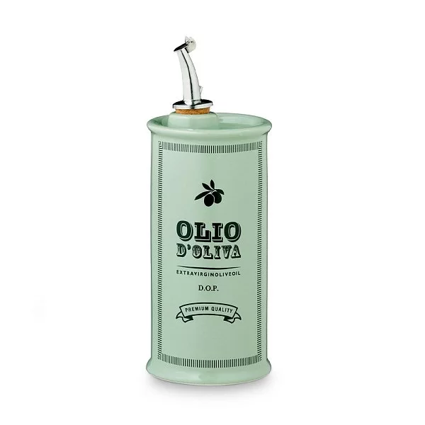Бутылка для масла Oliere Vintage 250 мл, материал керамика, цвет зеленый, Nuova Cer, Италия, 9501-V50 - изобр. 7