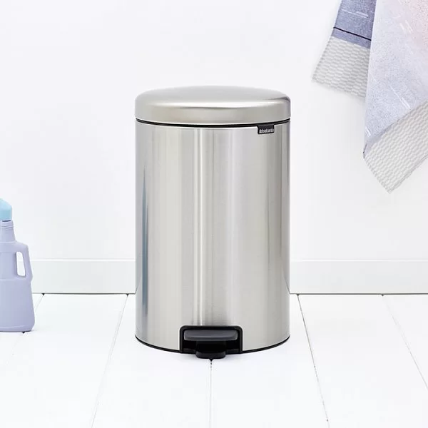 Мусорный бак с педалью NewIcon, 20л, стальной матовый, Brabantia, 111907 - изобр. 11