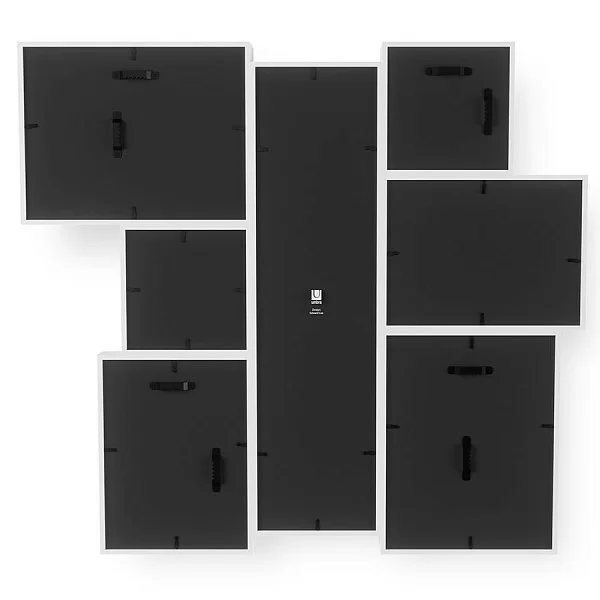 Мультирамка настенная Edge, длина 58 см, цвет белый, МДФ + стекло, Umbra, Канада, 1005423-660 - изобр. 10