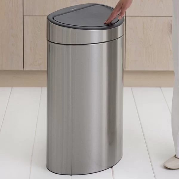 Мусорный бак Touch Bin New 40л, матовая сталь, Brabantia, 114823 - изобр. 9