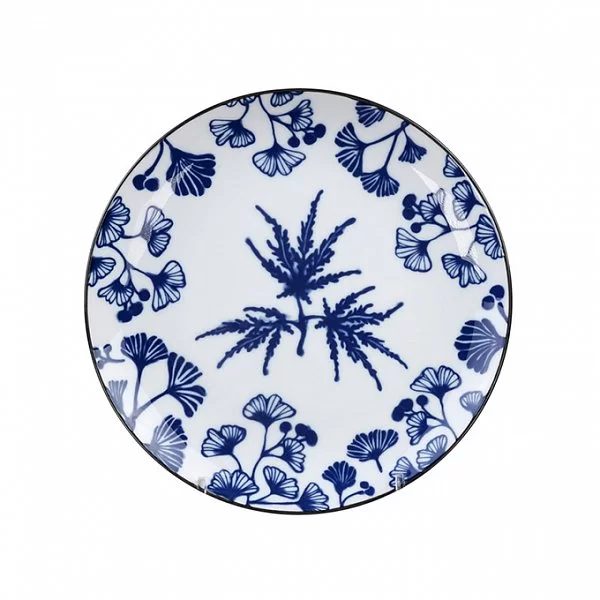 Тарелка десертная Flora Japonica 16 см фарфор, цвет синий, Tokyo Design, Япония, 16850 - изобр. 7