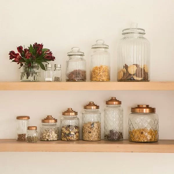 Ёмкость для хранения средняя Glass Jars Lattice, диаметр 10,6 см, материал стекло, T&G, Великобритания, 13102 - изобр. 9