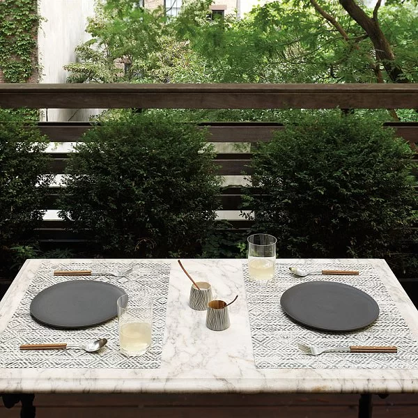 Салфетка подстановочная White/Black 48x36 см, материал винил, Chilewich, США, 100435-003 - изобр. 8