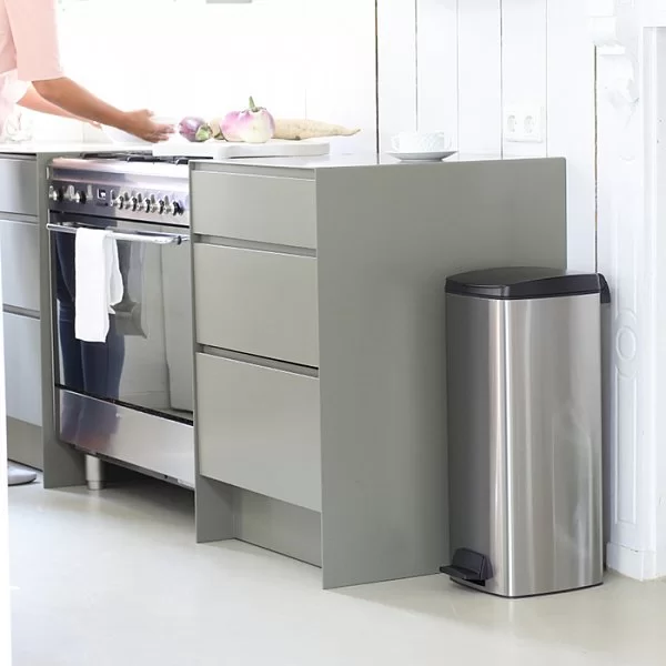 Мусорный бак эргономичный Pedal Bin, 25л, матовая сталь, Brabantia, 369407 - изобр. 18