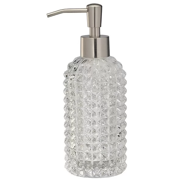 Дозатор для жидкого мыла Deco clear 7,5х7,5х19,5 см, материал стекло, Creative Bath, США, DEC59CLR - изобр. 7