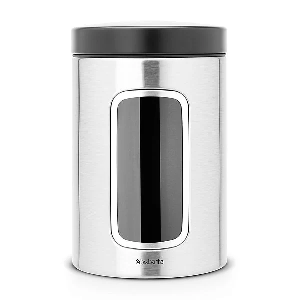 Контейнер с окном 1,4л, стальной матовый, Brabantia, 299247 - изобр. 7
