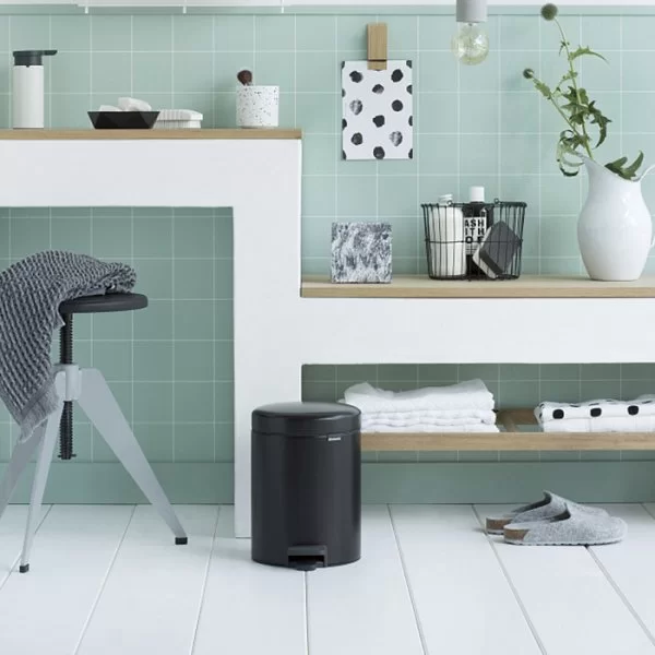 Мусорный бак с педалью NewIcon, 5л, черный матовый, Brabantia, 112928 - изобр. 11