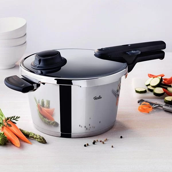 Скороварка из нержавеющей стали Vitavit® Comfort 6 л диаметр 22 см, Fissler, Германия, 6103000600 - изобр. 10