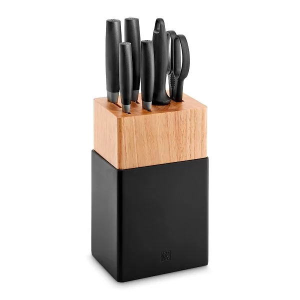 Набор кухонных ножей в подставке Now S, 7 предметов, сталь + каучуковое дерево, Zwilling J.A. Henckels, Германия, 54532-007 - изобр. 7