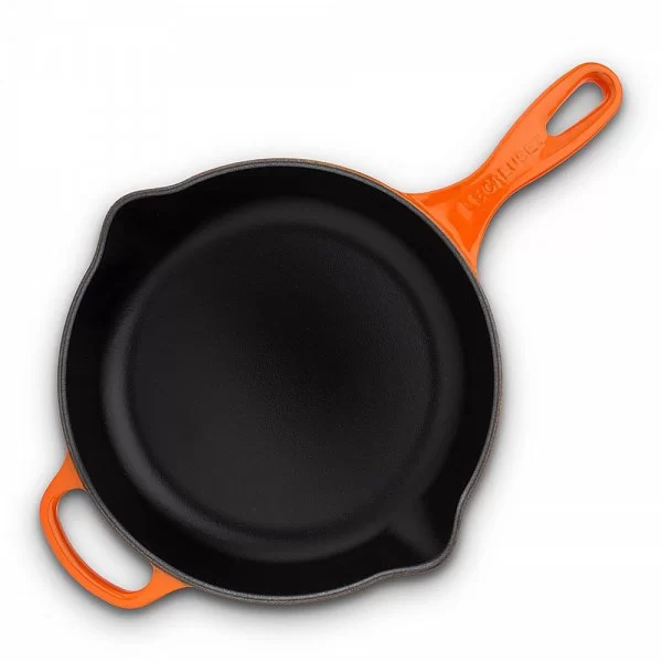 Сковорода с толстым дном 23 см, эмалированный чугун, цвет оранжевый, Le Creuset, Франция, 20182230900422 - изобр. 8