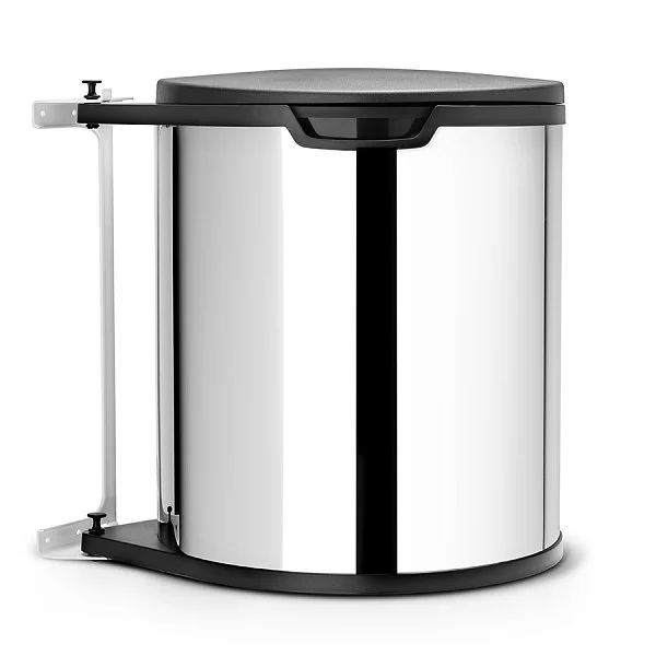Мусорный бак встраиваемый 10л, стальной, Brabantia, 418181 - изобр. 7
