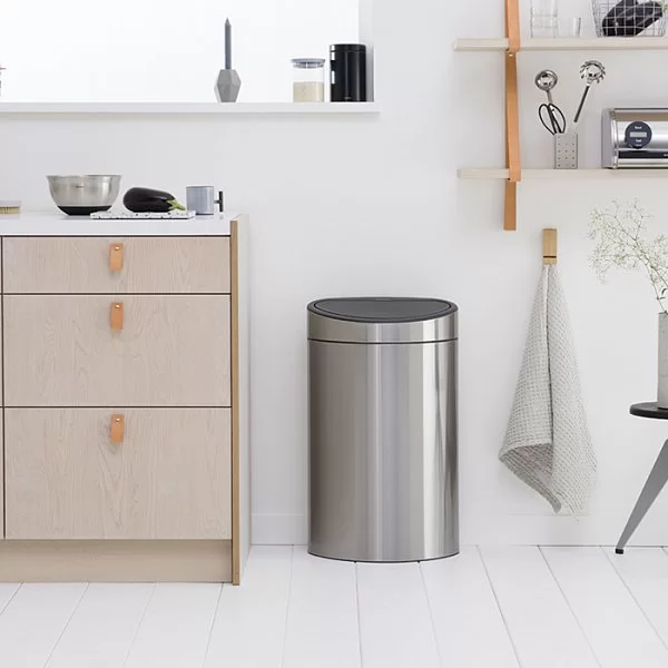 Мусорный бак Touch Bin New 40л, матовая сталь, Brabantia, 114823 - изобр. 14
