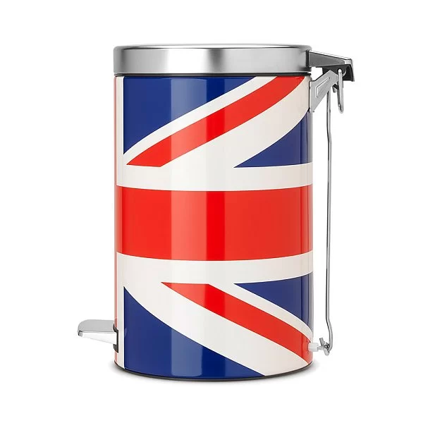 Ведро для мусора с педалью Union Jack 12 л материал нержавеющая сталь, Brabantia, 479748 - изобр. 9