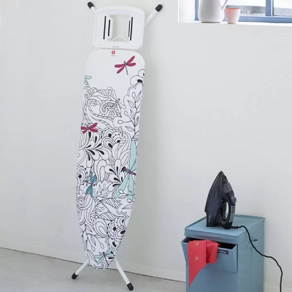 Гладильная доска 124х38 см, декор чехла "Стрекозы", Brabantia, Бельгия, 111181 - изобр. 12