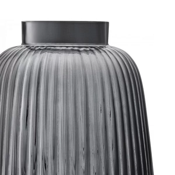 Ваза для цветов Pleat 26 см выдувное стекло, цвет серый, LSA International, Великобритания, G1399-26-847 - изобр. 10