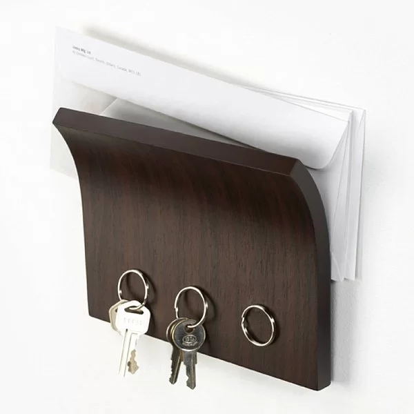 Держатель для ключей и писем Magnetter 20х14х2,8 см, материал дерево, Umbra, Канада, 318200-213 - изобр. 11