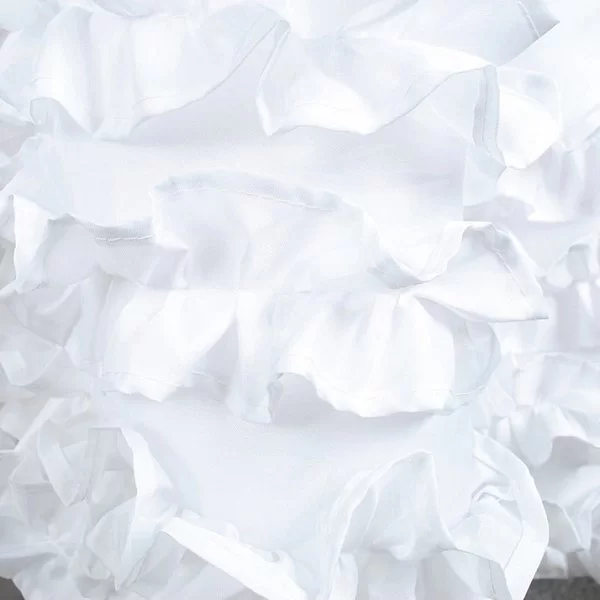 Шторка для ванной комнаты Ruffles,180х220 см, цвет белый, полиэстер, Carnation Home Fashions, США, RUF220W - изобр. 8