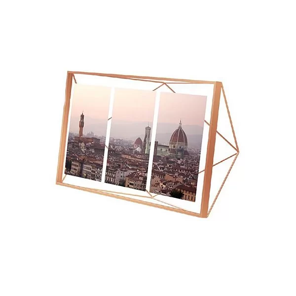 Мультирамка Prisma 23х48х8 см, цвет медный, материал нержавеющая сталь + стекло, Umbra, Канада, 313019-880 - изобр. 7