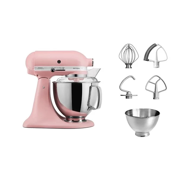 Миксер планетарный Artisan, 4,8 л, цвет сухая роза, Kitchen Aid, США, 5KSM175PSEDR - изобр. 10