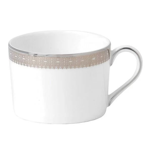 Чашка чайная Vera Wang Lace Platinum 150 мл, материал фарфор, цвет белый, Wedgwood, Великобритания, 50127204603 - изобр. 7