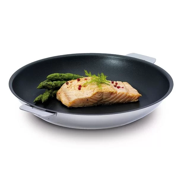 Сковорода антипригарная Casteline 24 см, нержавеющая сталь 18/10, зеркальная полировка, Cristel, Франция, P24QMPE - изобр. 8