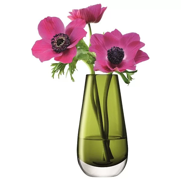 Ваза в форме бутона Flower Colour 13,8 см, цвет зеленый, выдувное стекло, LSA International, Великобритания, G732-14-414 - изобр. 8